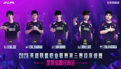 kaiyun-第三赛段涅槃组最佳阵容：Zdz/Xiaohao/Doinb/Leave/Parukia